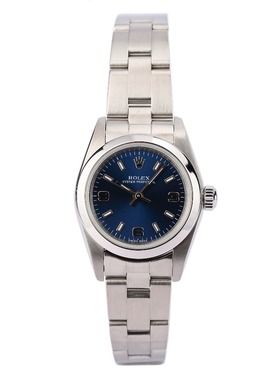 稀有款蓝盘[9.8新]劳力士蚝式恒动76080自动机械女表25mm