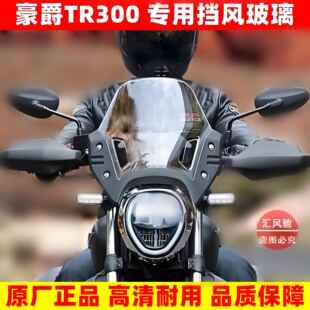 适用豪爵摩托车TR300挡风玻璃 前挡风 前风挡 挡风板左右支架夹架