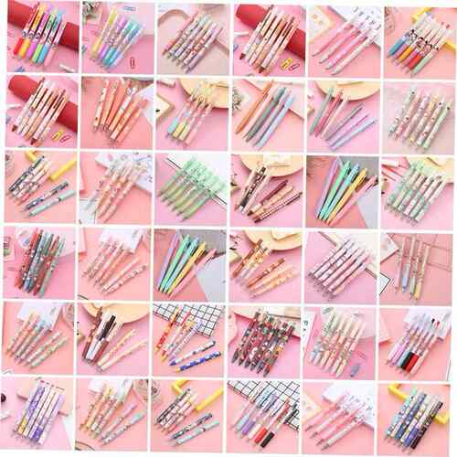 Zoecor 6Pc/Lot Kawaii Gel Pen Set Cute Ballpoint Pens
