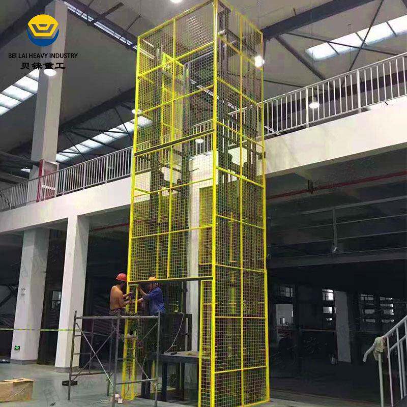 挂墙货梯导轨液压贴墙货梯升降机固定式货运电梯5吨货物升降平台