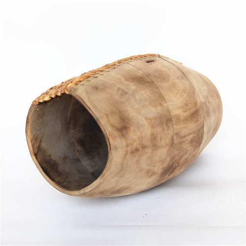 器皿桶摆件花瓶泡桐销售混搭编装饰厂家蒲草手工制作和织花