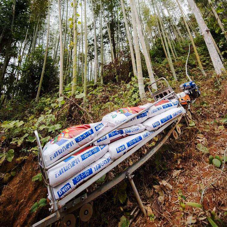 爬坡小火车轨道车山地果园单轨运输车 电动汽油大马力农用运输