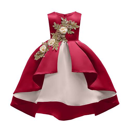Kid Girls Princess Dress kindergarten graduation pink dress