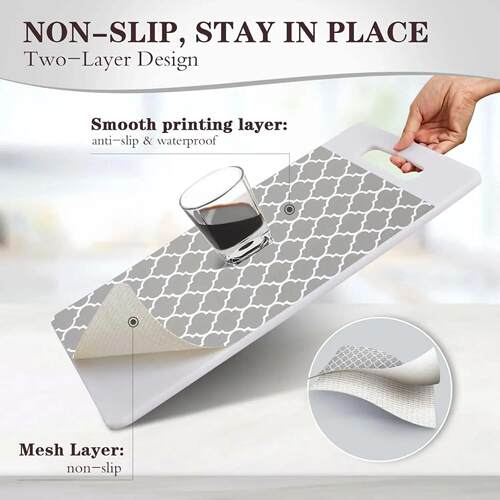 30x130CM Non-Adhesive Kitchen Cabinets Shelf Liner Non-slip