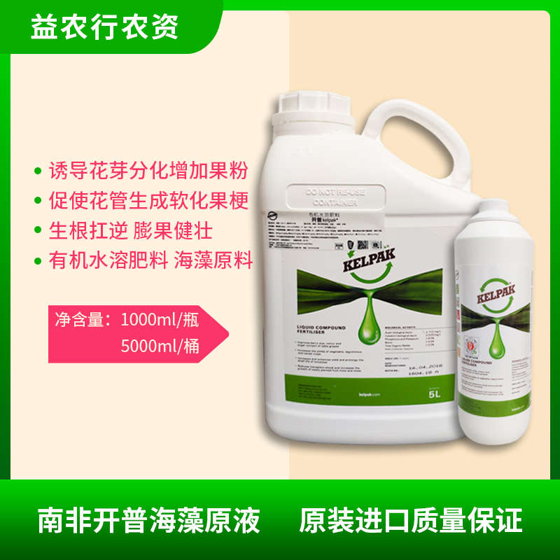 南非开普艾格富海藻液叶面肥葡萄软化果梗保果促花促果膨大上粉