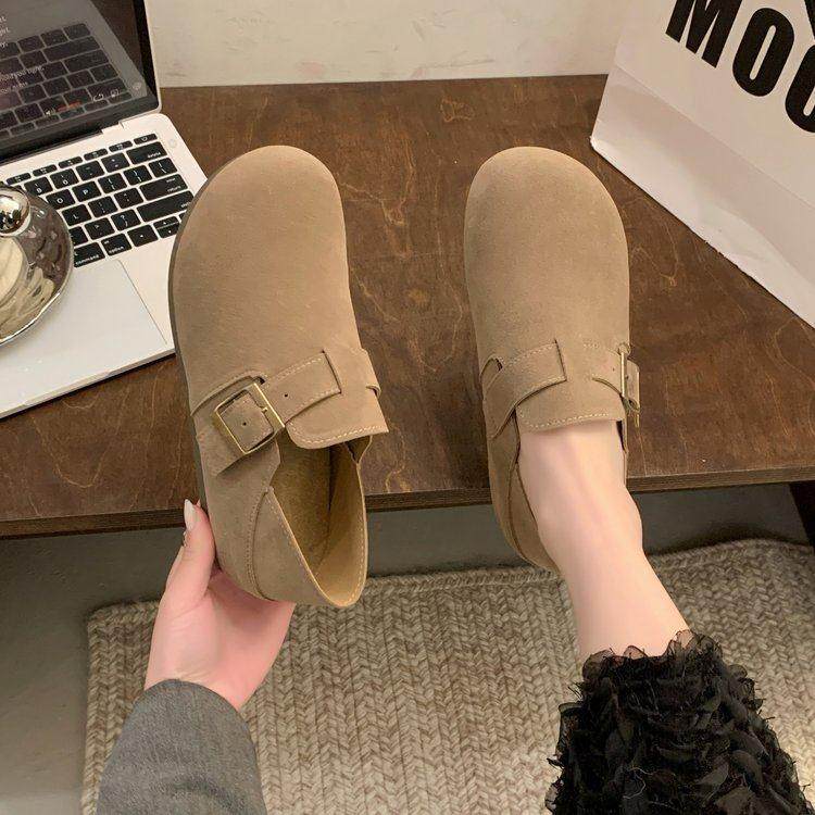 春秋勃肯鞋女平底单鞋2026新款豆豆鞋软底懒人一脚蹬女鞋博0125z,女鞋,勃肯鞋/软木鞋,淘宝优惠券,粉丝福利购,淘宝优惠卷