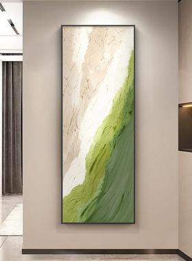 抽象山画挂客厅装饰画现代简约入户玄61340关画奶水油壁风走廊尽