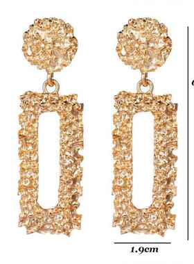 Fashion Gold Drop Earrings for Women Statement Big Geometric