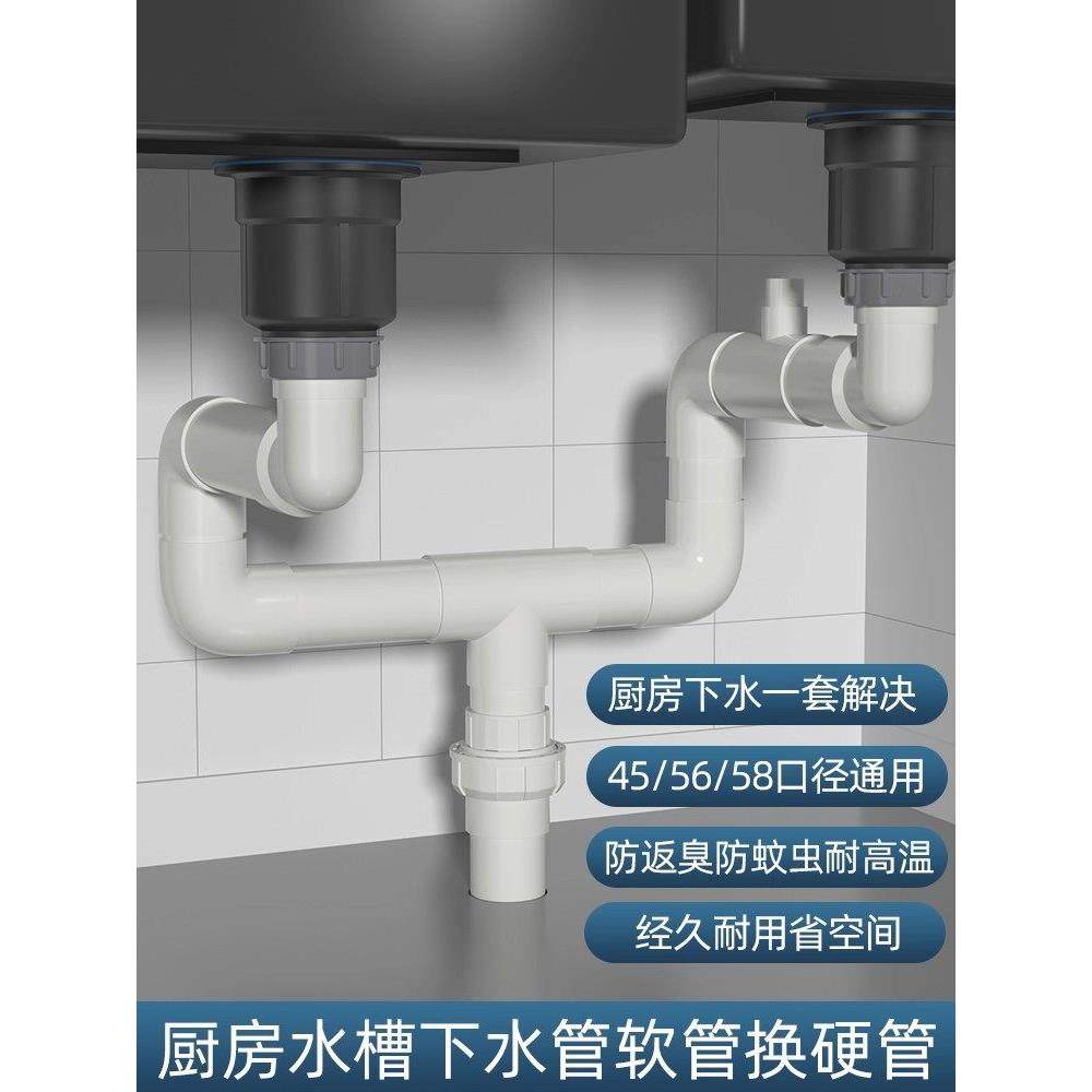 水槽软管换塑料硬管螺牙接头 厨房洗菜盆下水PVC管变径螺纹转接头,家装主材,其它卫浴配件,淘宝优惠券,粉丝福利购,淘宝优惠卷