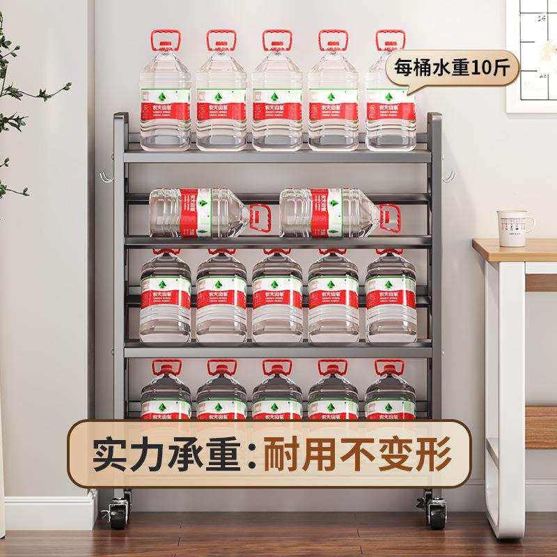 多层置物架落地靠墙家用绘本收纳钢制书柜简易儿童不锈钢书架
