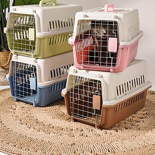 猫咪专用航空箱猫笼子便携外出宠物托运箱车载狗笼手提塑料猫箱子