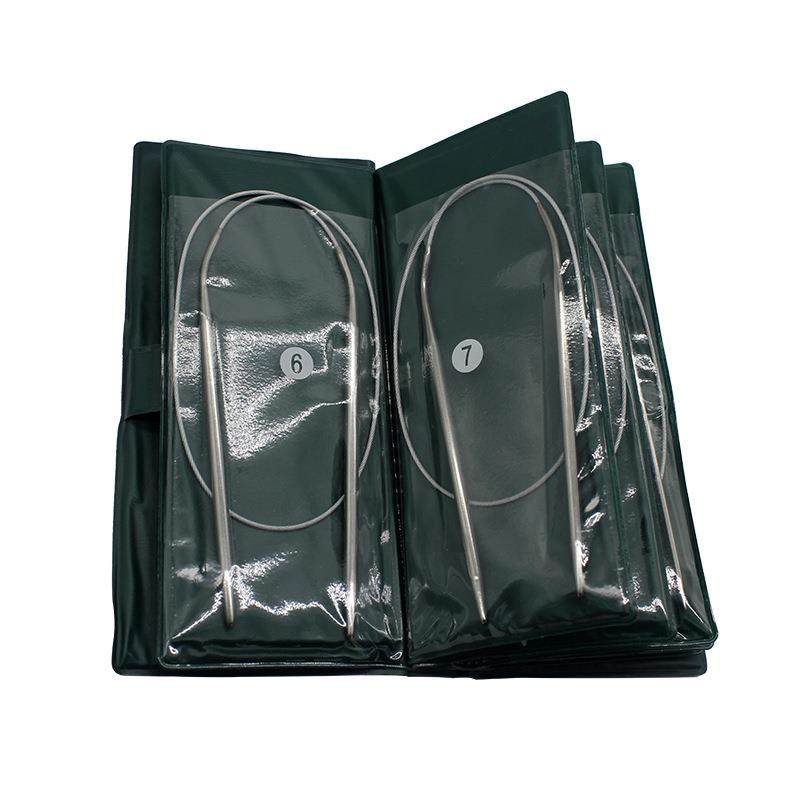 中意牌毛衣针环形针不锈钢空心织毛衣直针棒针毛线针编织工具套装