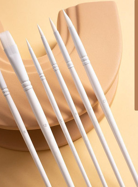 水彩画笔套装软头尼龙毛水粉笔美术学生绘画圆头平头油画笔套装