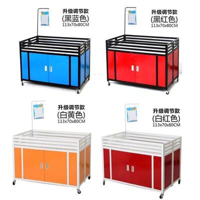 可折叠货带轮子车移动甩商JCY场架超市促销展示货台推车摆车地摊