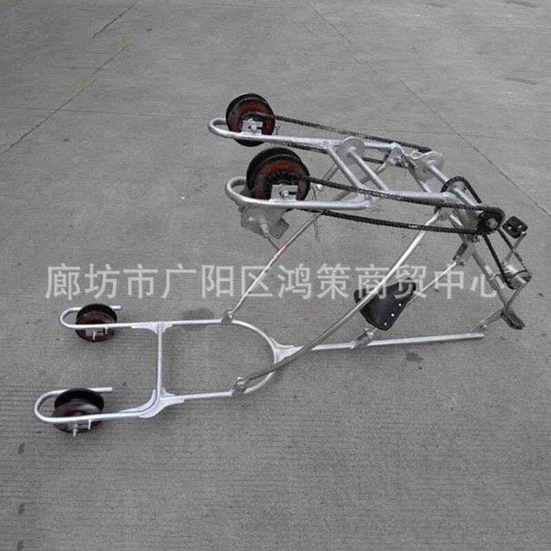 电力用铝合金双线飞车漏斗式吊斗式脚踏式自行车式导线检修飞车