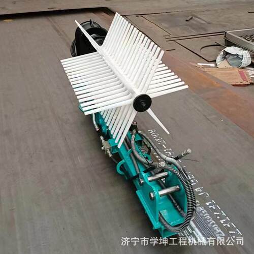 坚果收货机橄榄果采收机旋转打枣机挖机用的收货机