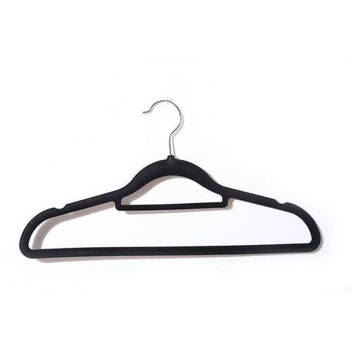 20PCS velvet Hangers Clothes Drying Rack hanger 植绒衣架防滑