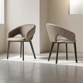 拉车意式 极简餐椅金属靠背椅客厅高级感家用凳子酒店椅子餐厅餐桌