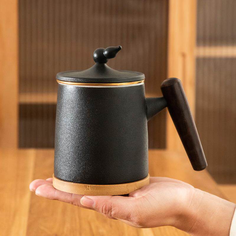 三件套茶杯带过滤带垫泡茶杯办公家用飘逸红茶个人茶杯子厂家