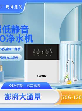 1200G净水器RO反渗透直饮家用纯水机厨下台式自来水过滤器外壳