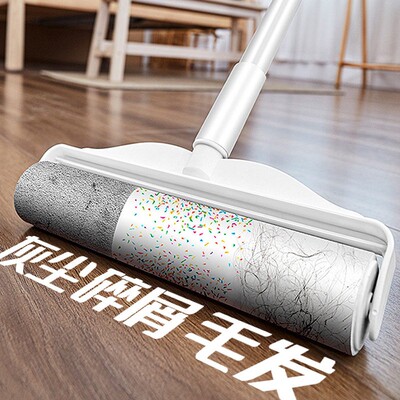 Large Sticky Roller with Long Handle for Removing Hair and D