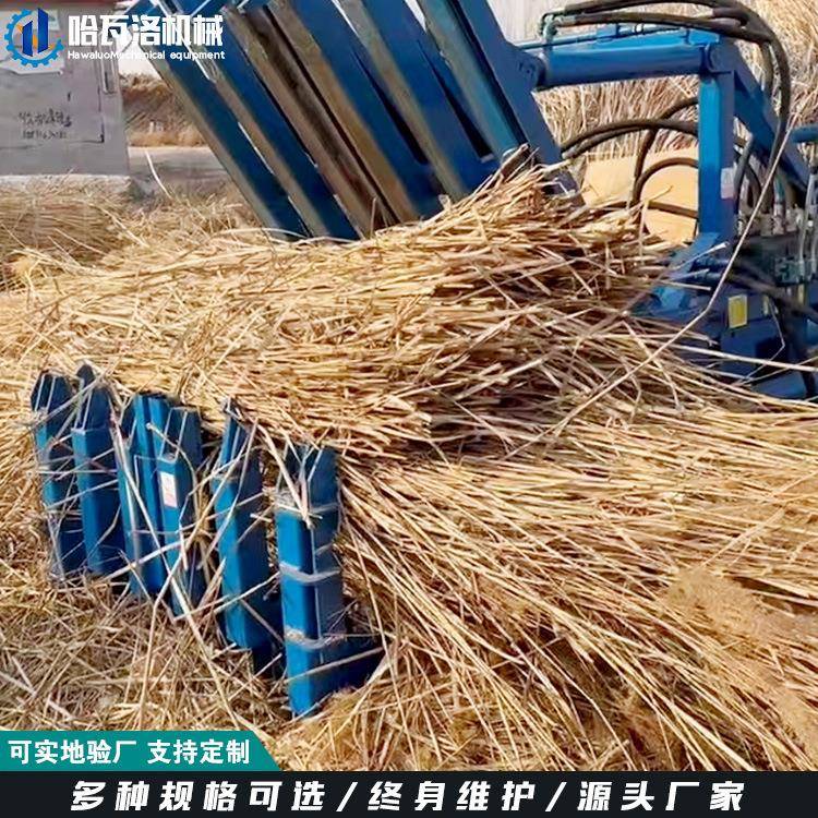 芦苇秸秆切断打包机新疆治沙草压草机芦苇打捆机尺寸可定制