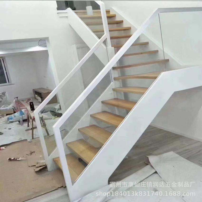 厂家直双梁玻璃供楼梯墅复式阁楼HWP楼梯室内室插外整体钢木别楼