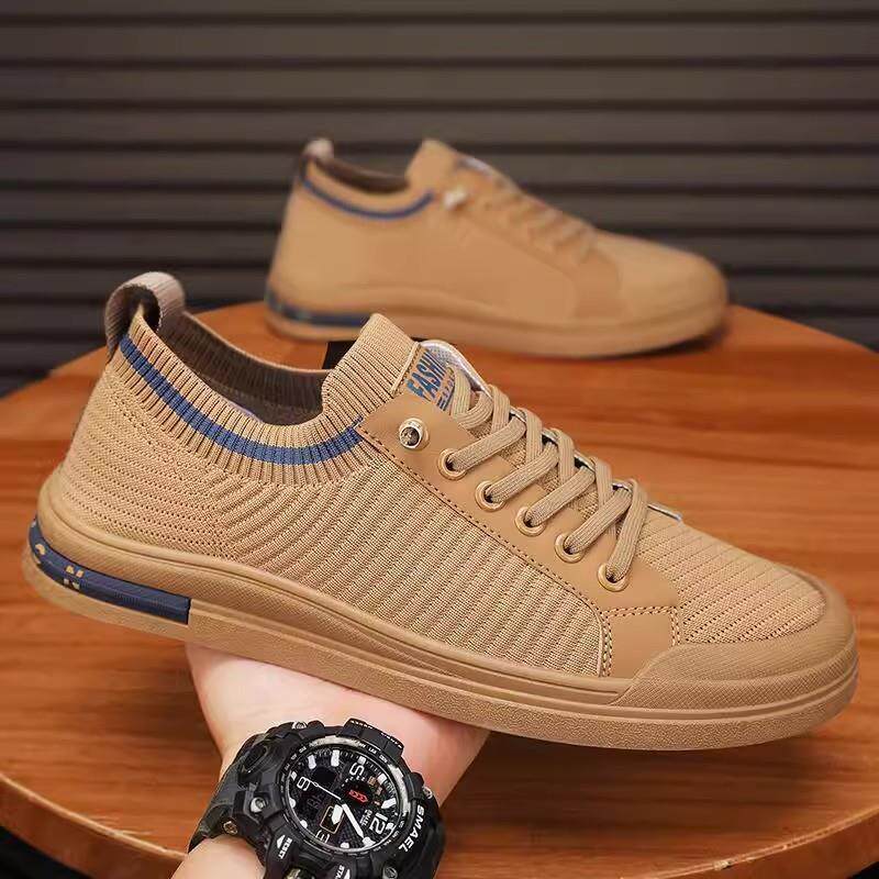 帕拉鞋男款2025新款春夏透气网面板鞋男士软底休闲鞋防滑跑步鞋子