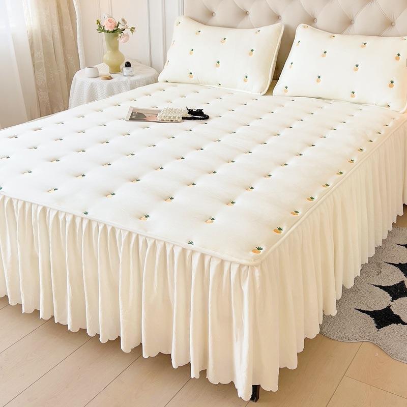 202SNC5新款a床类婴级夹棉床罩单件加厚床笠裙床垫保护套防滑母床
