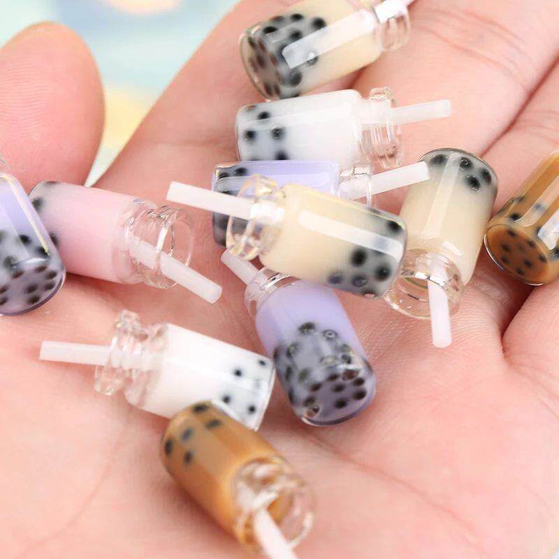 Boxi Resin Boba Slime Kit Bubble Tea Charms Additives Suppli - 实物图