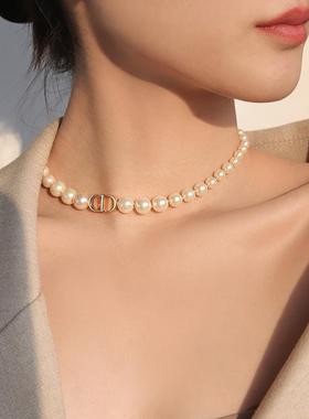 Chomelkinsey珍珠项炼女士Cd高端无障碍奢华利基2025全新覆古香港