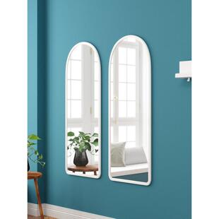 镜子支架托底座落XRR穿衣镜带柜子i境入户玄关身地壁挂架试全衣挂