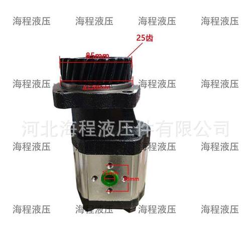 全柴单联齿轮泵 高脖十字孔 带 25 齿齿轮