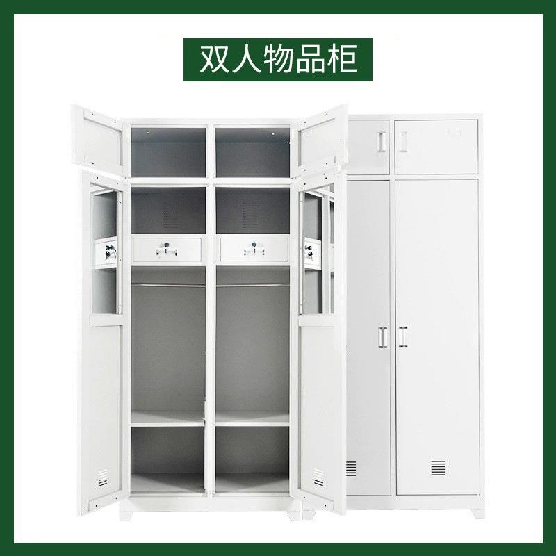 201制双钢门物品柜宿舍单人式衣帽储物柜制SBG-0803更衣柜厂家4制