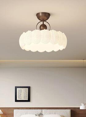 吸顶灯奶油中古风灯具卧室式灯半吊创美意现代复法VJI古房式吸顶