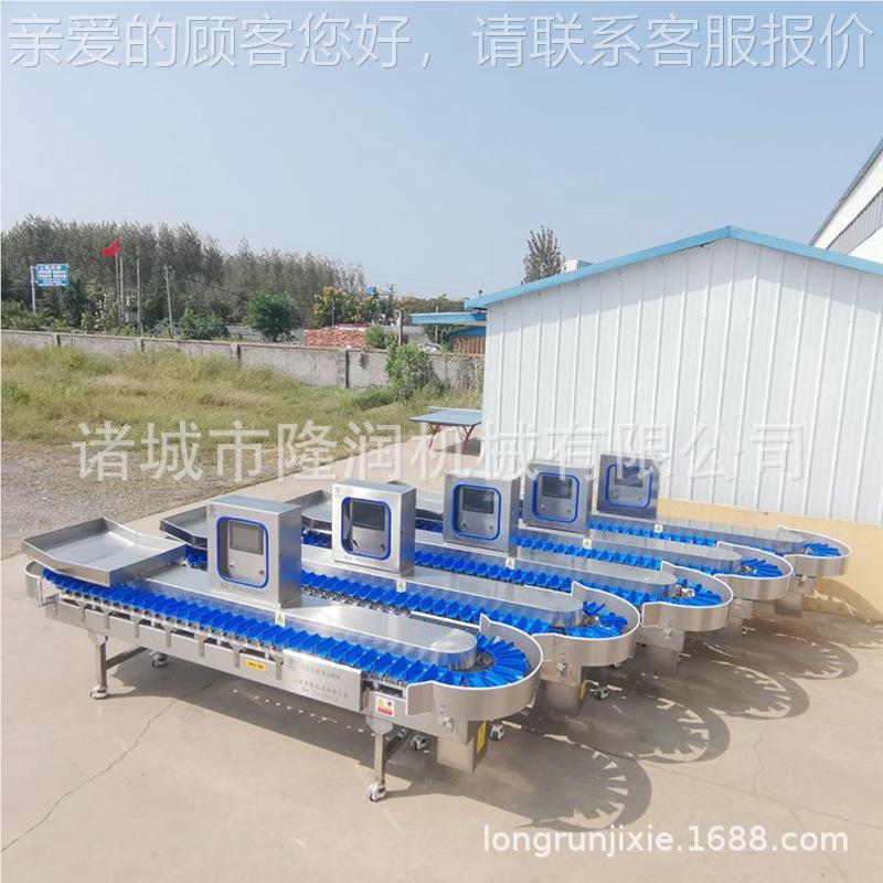 隆机械全自动鸡润JDR爪重量分选机鸡 腿鸡翅选挑高精度分拣机速度