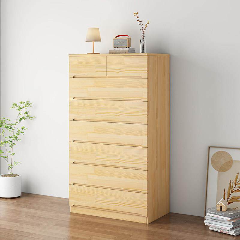 松木柜五斗柜五斗橱实木斗柜收纳柜子储物柜现代简约客厅斗柜卧室