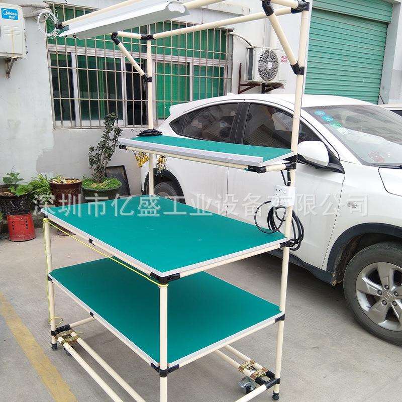深圳厂器家防静240722-1电智能手机工尘作台肩颈按摩仪检台吸组验