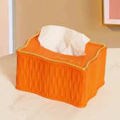 现代简约创意轻奢高档客厅茶几家用纸巾盒纸抽盒树脂装 饰品摆件