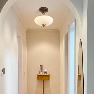 法式 复古餐豪厅胡桃木魔豆艺术斯吊 中古客厅吊卧室包灯具主卧美式