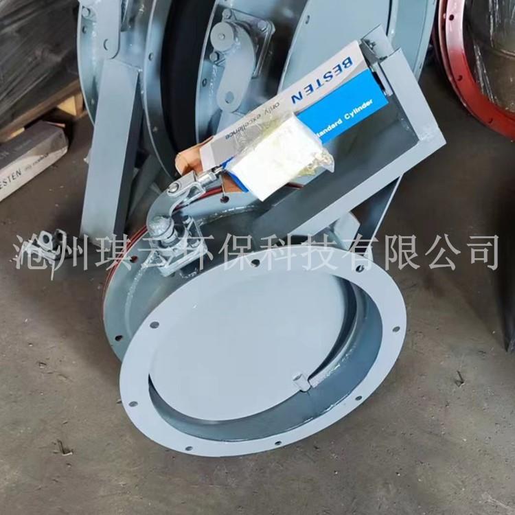 气动通风蝶阀 手动电动烟气管道流量调节阀 气动管道风量翻板蝶阀