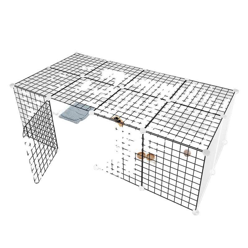 猫咪宠物围栏栅栏室内家用小型犬超大自由空间隔离网门栏加密笼子