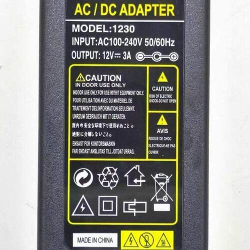 适用于翔野TUOPU安美特19/22/24寸液晶显示器12V 3A电源配接器适