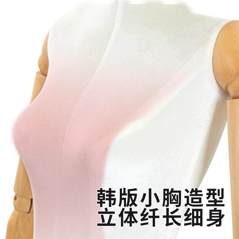 服装店模架子场无品牌/商半身全身特特展示道具木质平肩扁胸假人