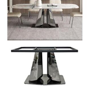 不锈钢餐桌腿支架不锈钢架子桌子脚架长方形饭桌台脚支架底座