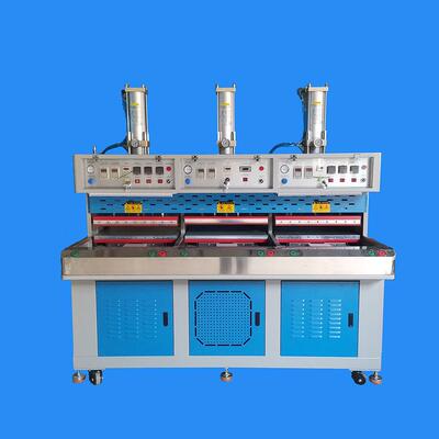 三工位冷热压合机无车缝鞋面热压机鞋面贴合揭能压合厂家供应