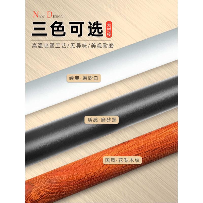 免打孔晾衣杆阳台晒衣杆卫生间家用铝合金衣柜挂衣杆晾衣架伸新品