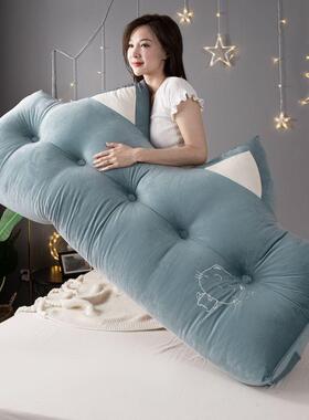 超可爱榻米头公主靠垫大靠背软ZOU包2025新款撸猫感榻可拆洗网床