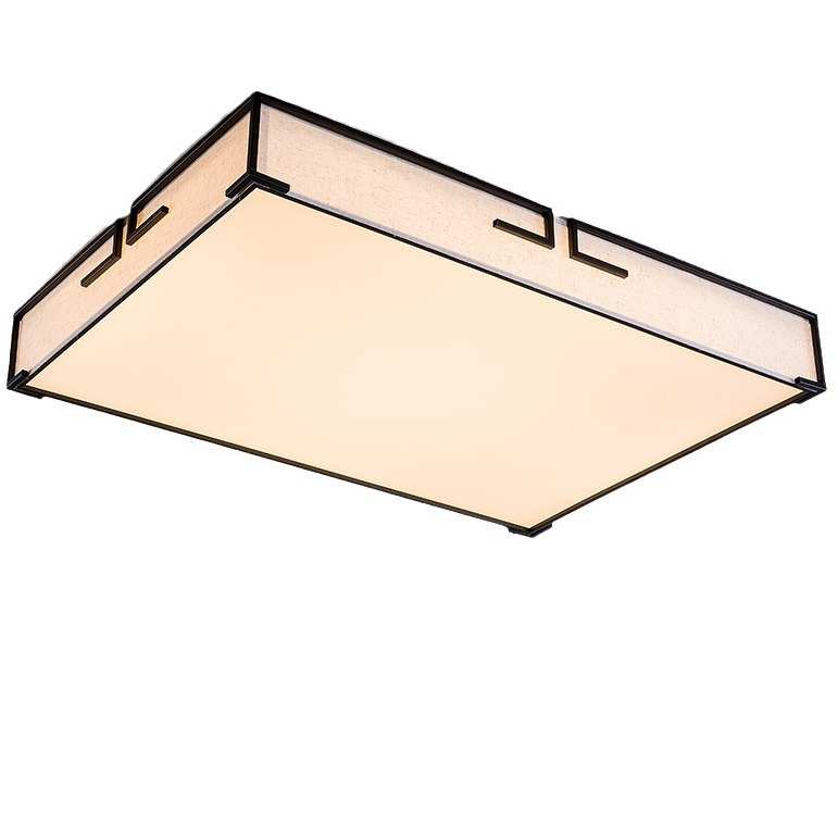 客厅餐厅新现代卧室吸顶灯吸顶灯中式简约led长方形灯书房圆形