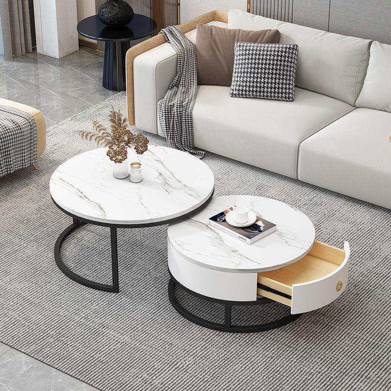 岩板几小户其他/oth型意式奢组合小茶轻茶几圆家用客厅茶几出形租